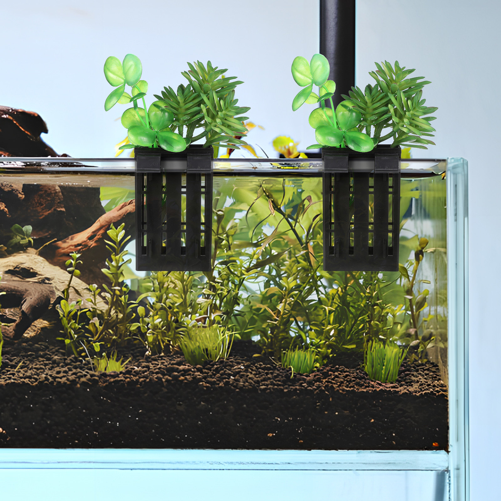 Aquarium Planting - 10Pcs Fish Tank Hanging Plant Basket