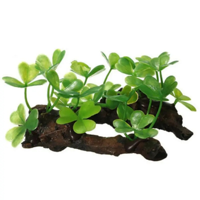 Plastic Artificial Turtle Tree - Planted Aquarium With Driftwood avaliação e preço