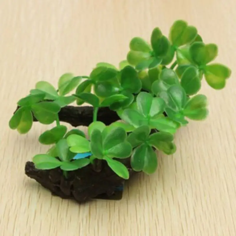 Plastic Artificial Turtle Tree - Planted Aquarium With Driftwood avaliação e preço