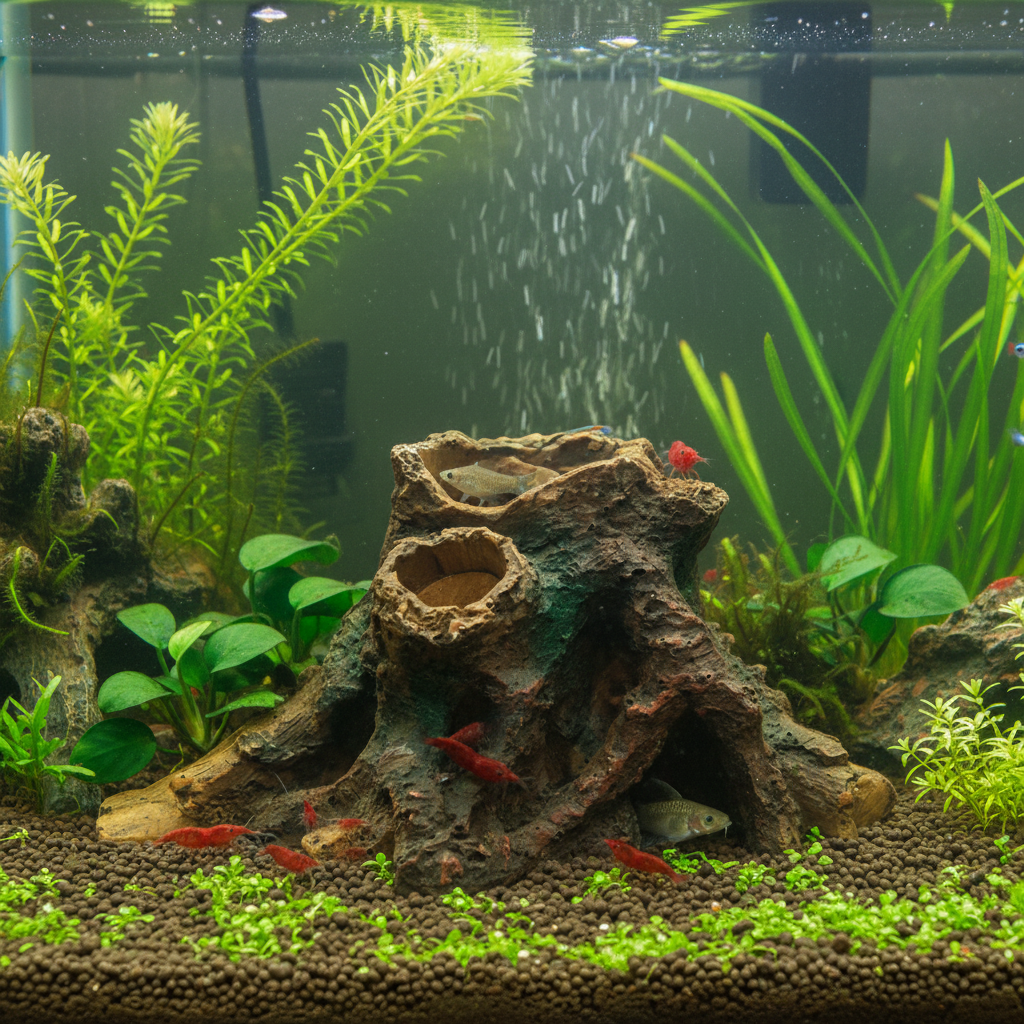 Aquarium Landscape Resin Drift - Planted Aquarium With Driftwood avaliação e preço