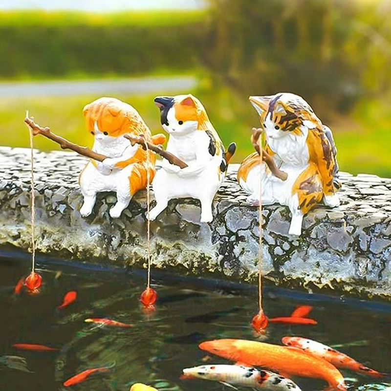 1Pc Creative Fishing Cat Fish  - Aquarium Planting Ideas avaliação e preço