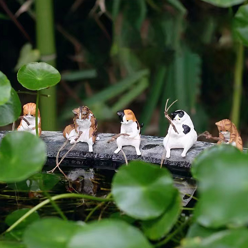 1Pc Creative Fishing Cat Fish  - Aquarium Planting Ideas avaliação e preço