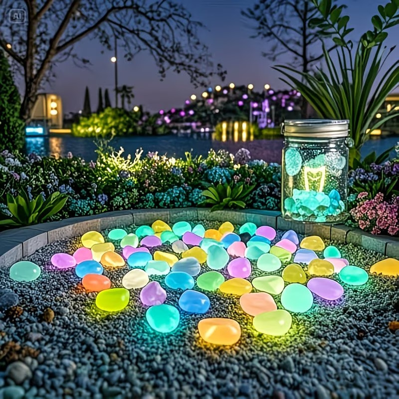 300PCS Luminous Pebble Set,0.9 - Aquarium Planting Ideas avaliação e preço