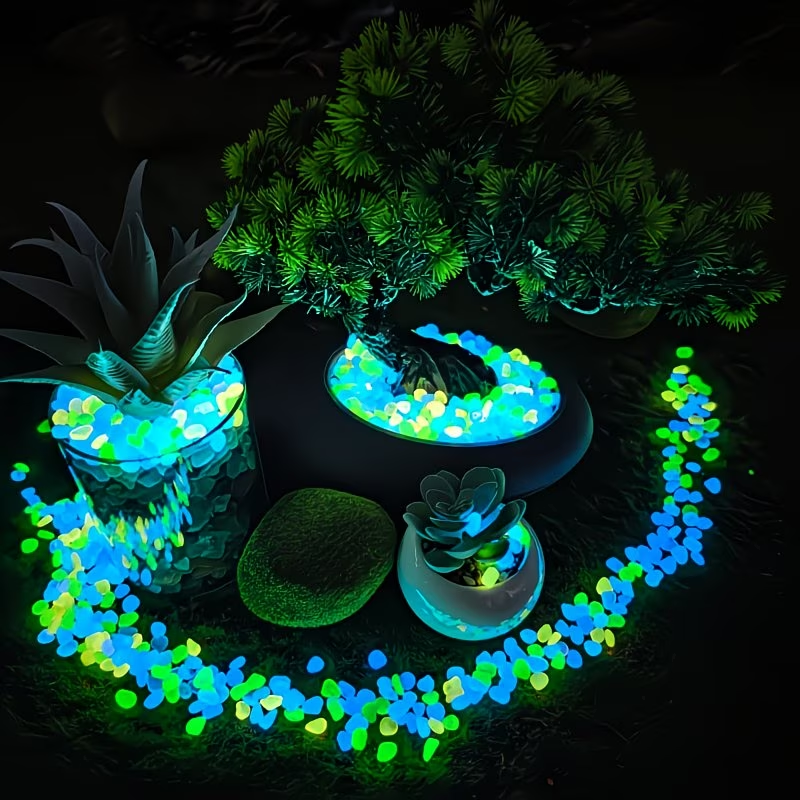 300PCS Luminous Pebble Set,0.9 - Aquarium Planting Ideas avaliação e preço