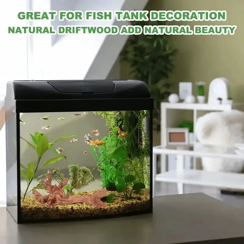 New Natural Small Tree Trunk D - Planted Aquarium With Driftwood avaliação e preço