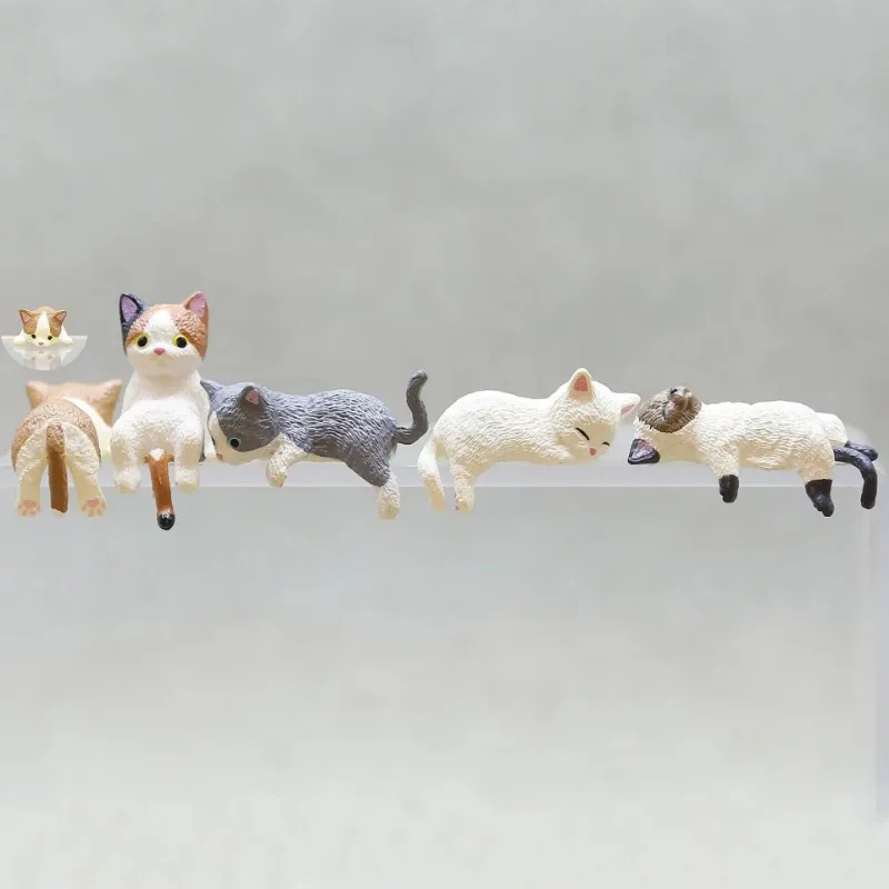 Cute Cartoon Cat Decor PVC Hom - Aquarium Planting Ideas avaliação e preço