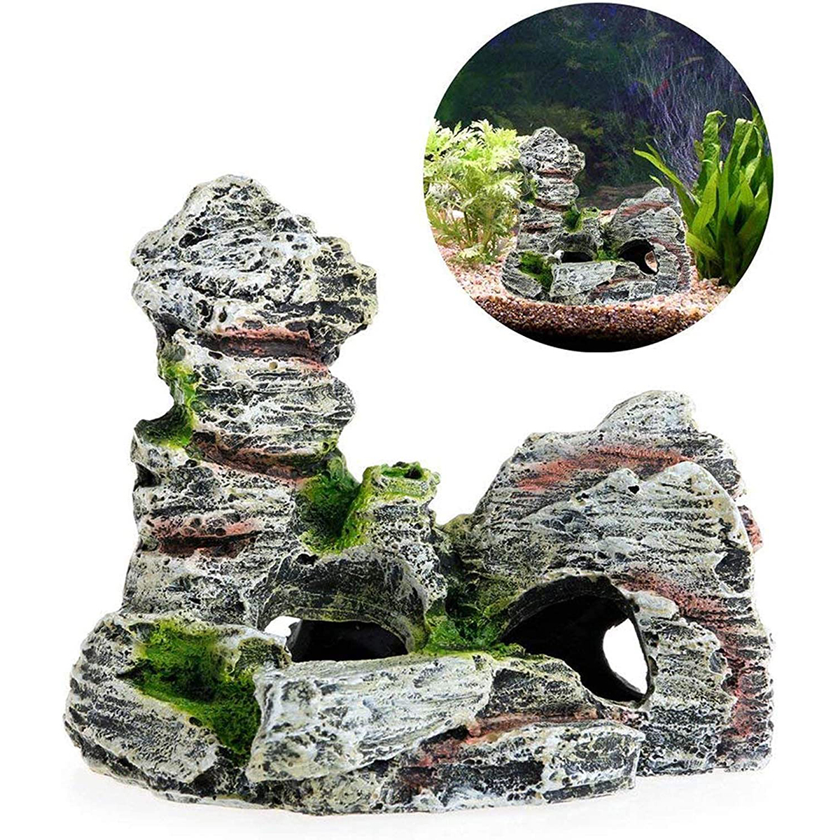 Artificial Moss Hiding Cave Mo - Aquarium Plant Seeds avaliação e preço