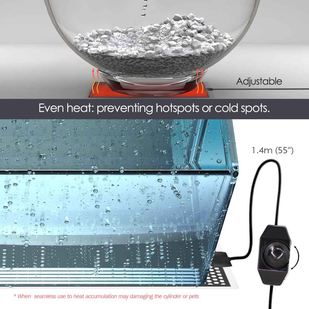 5-20W Reptile Heat Mat Plants  - Aquarium Planting avaliação e preço