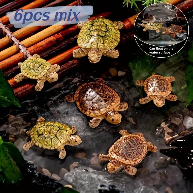 6 mini turtle statues for aqua - Aquarium Planting Ideas avaliação e preço