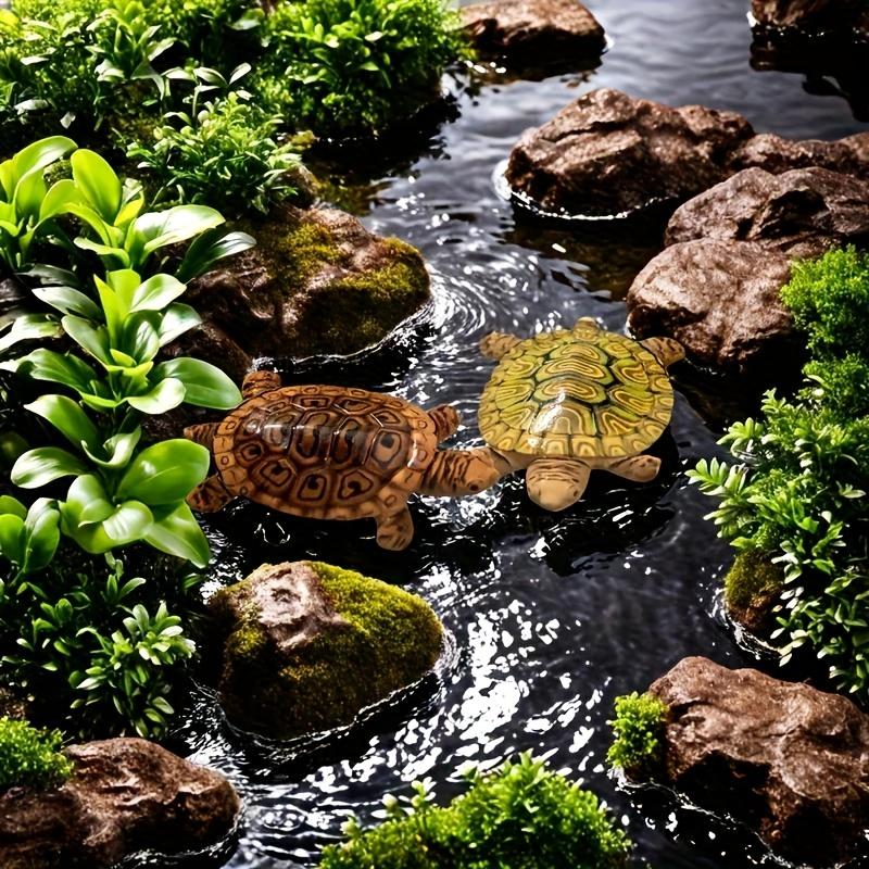 6 mini turtle statues for aqua - Aquarium Planting Ideas avaliação e preço
