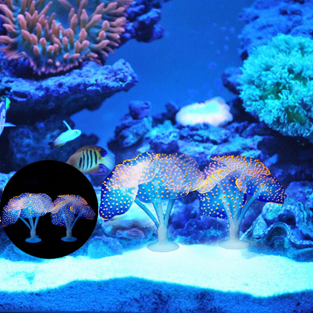 1Pcs Luminous Anemone Artifici - Aquarium Planted Fish Tank avaliação e preço