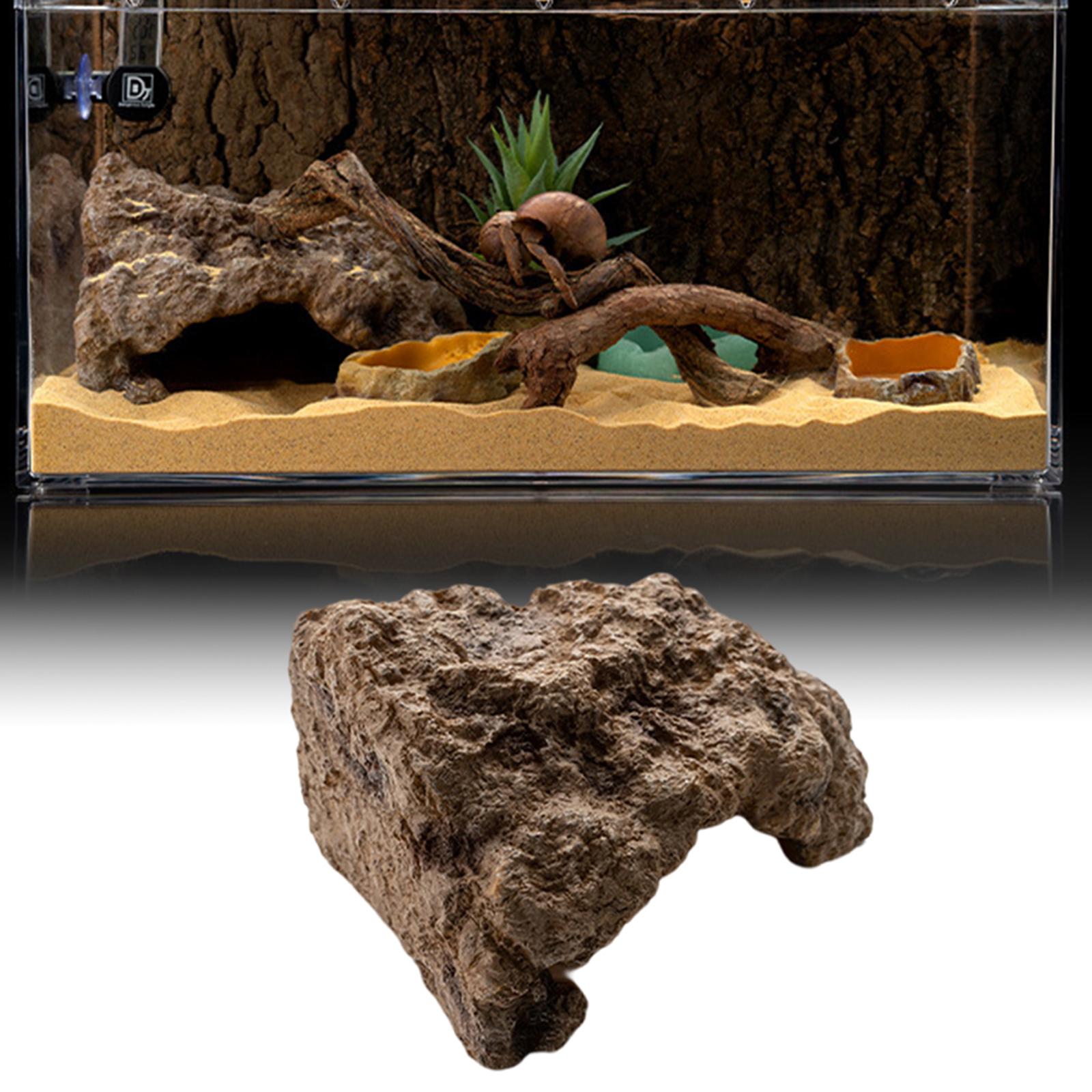 Resin Reptile Hide Cave Artifi - Aquarium Planting Ideas avaliação e preço