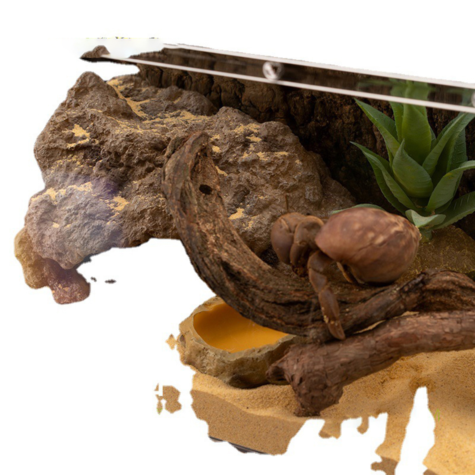 Resin Reptile Hide Cave Artifi - Aquarium Planting Ideas avaliação e preço