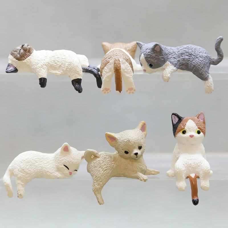 1Pc Cute Cartoon Cat PVC Home  - Aquarium Planting Ideas avaliação e preço