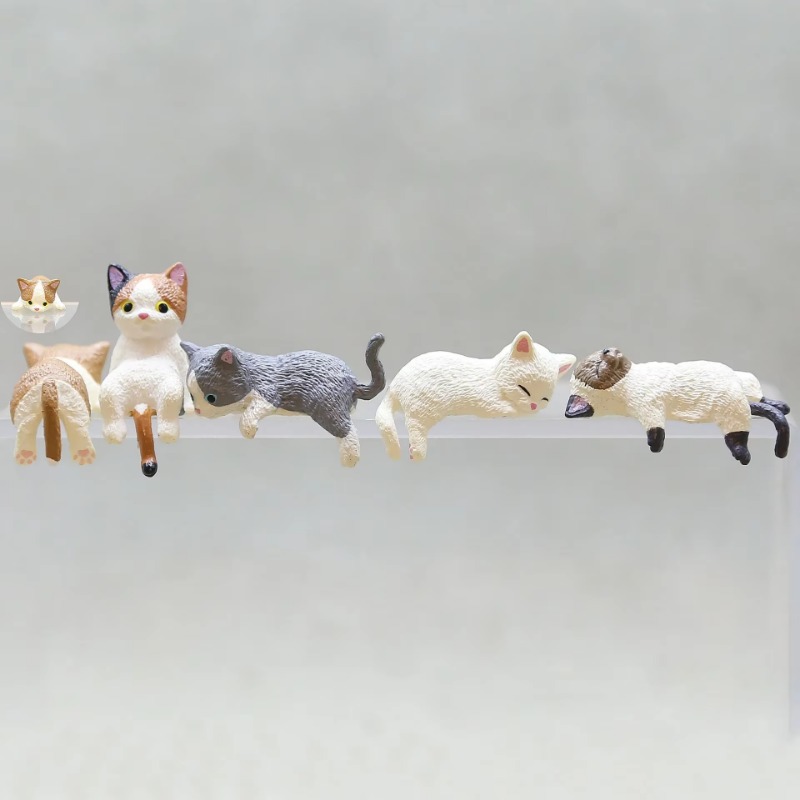 1Pc Cute Cartoon Cat PVC Home  - Aquarium Planting Ideas avaliação e preço