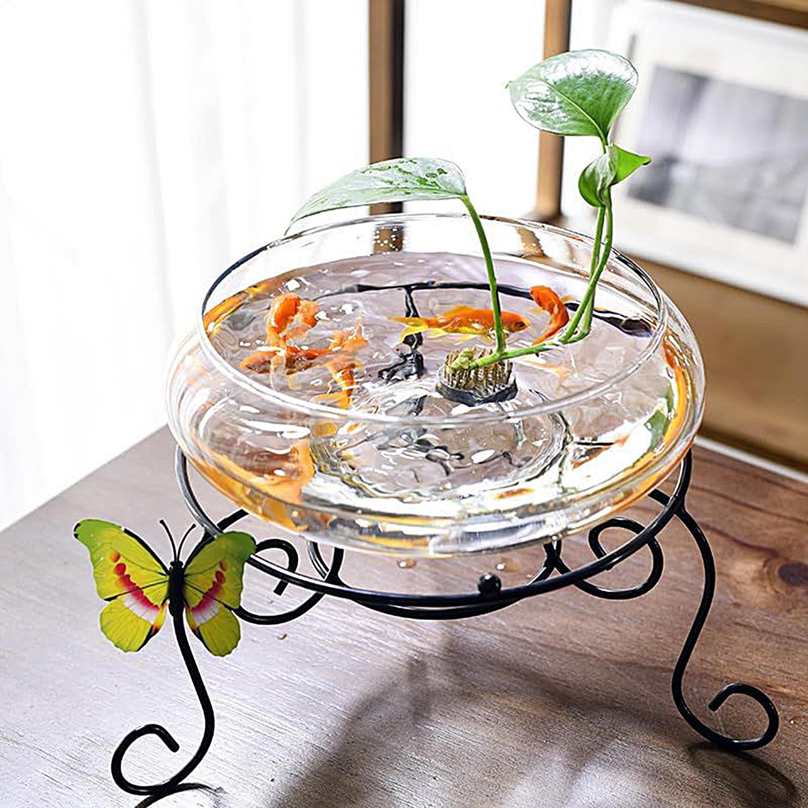 Fish Glass Bowl Glass Large Hy - Aquarium Planting avaliação e preço