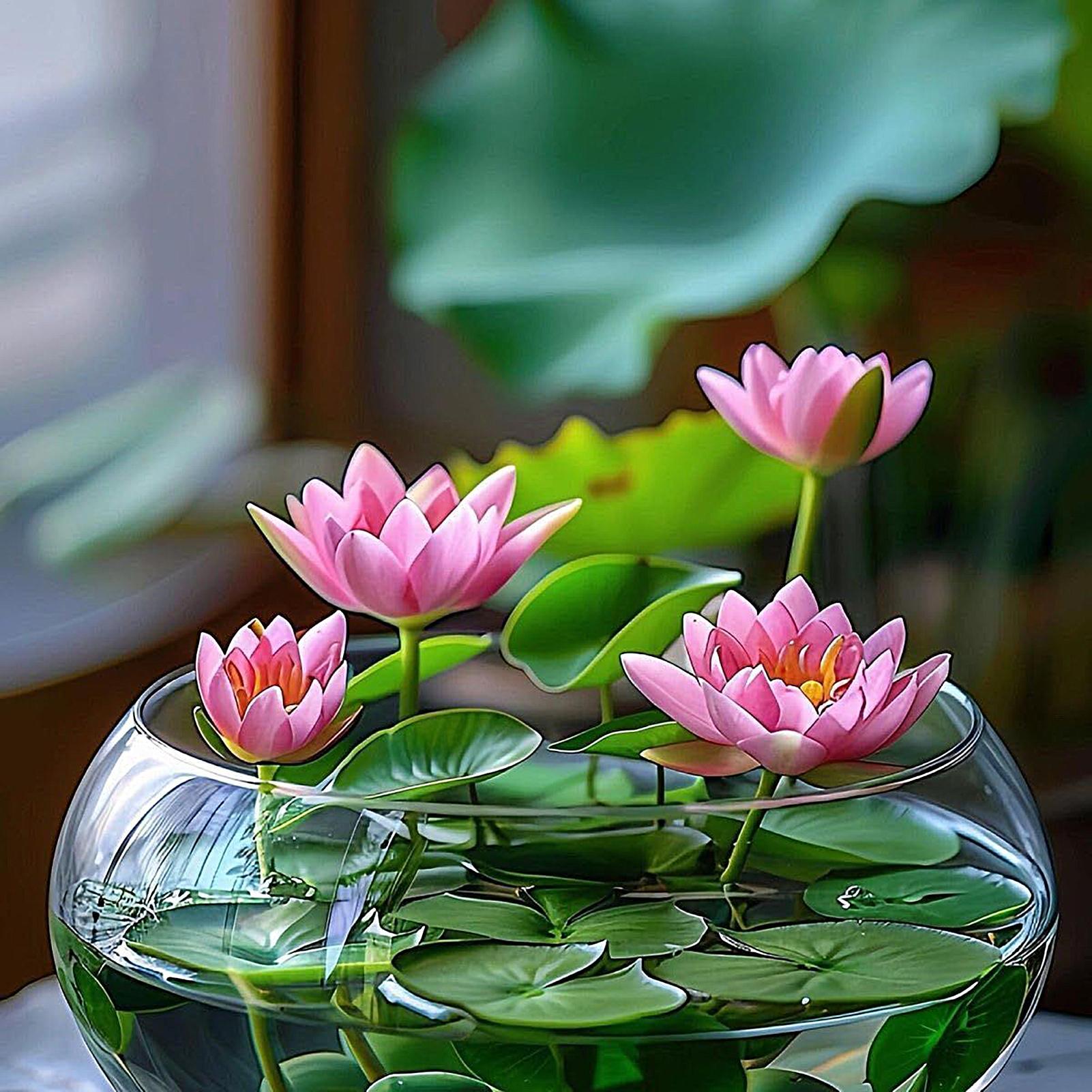 Fish Glass Bowl Glass Large Hy - Aquarium Planting avaliação e preço