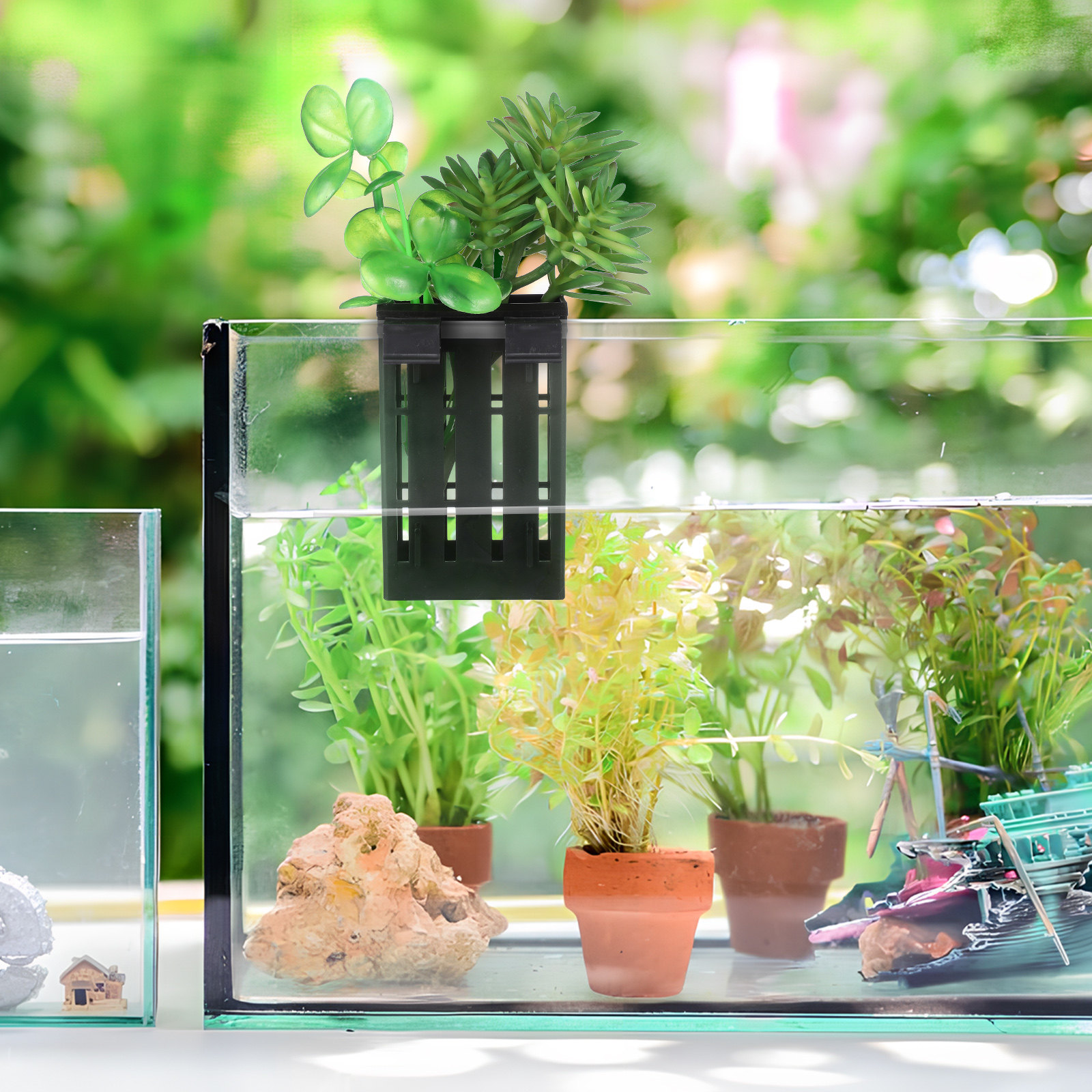 10Pcs Fish Tank Hanging Plant  - Aquarium Planting avaliação e preço