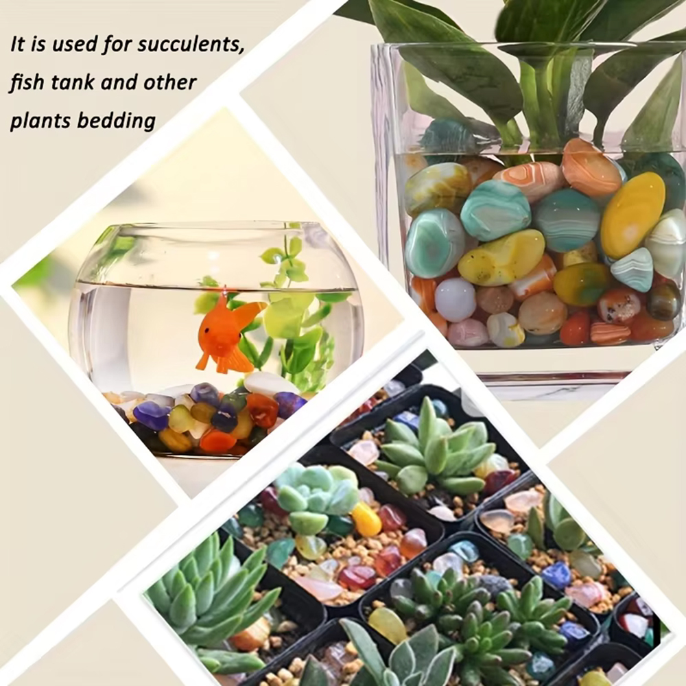 Natural Stone Tumbled Agate Gr - Aquarium Planting Ideas avaliação e preço