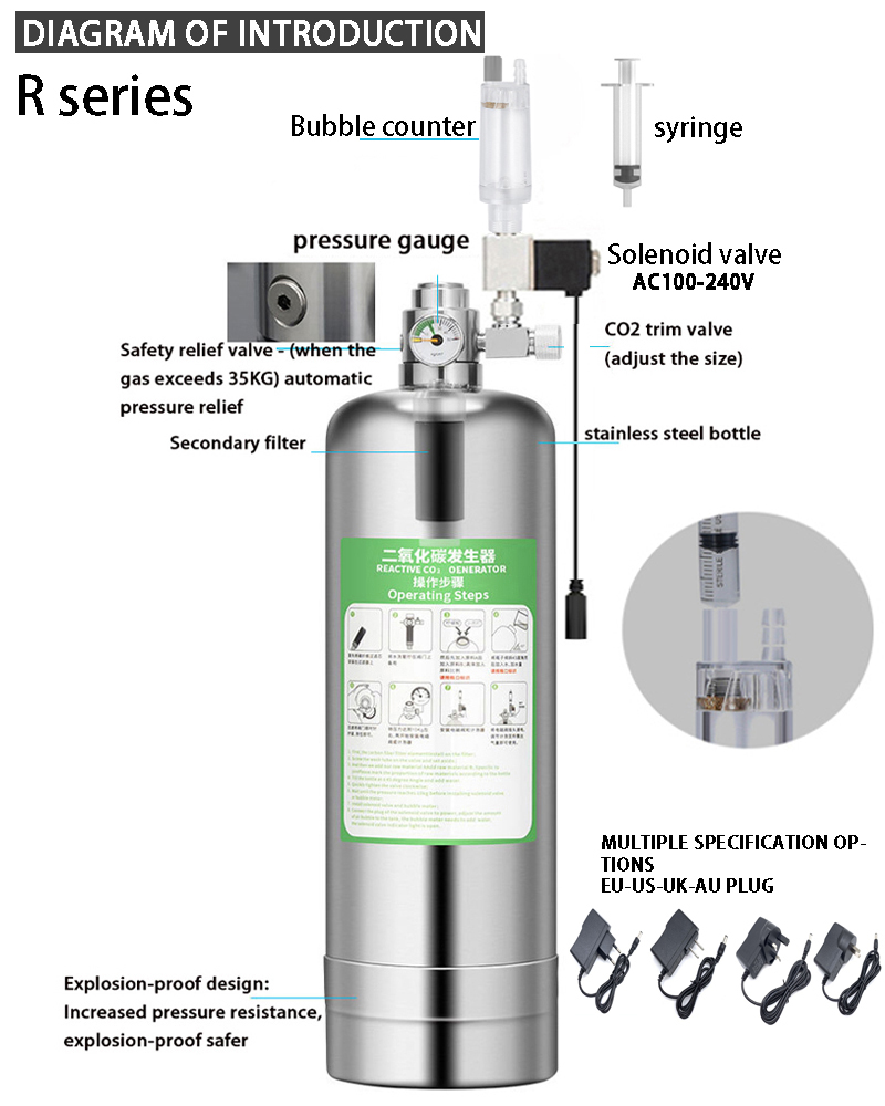 Aquarium CO2 Generator system  - Aquarium Plant Seeds avaliação e preço
