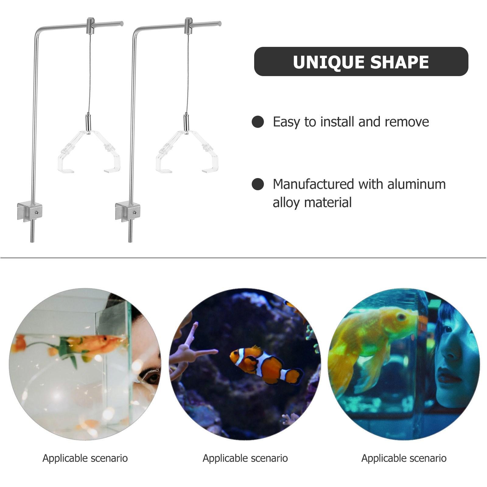 2pcs Aquarium Light Holder Wit - Aquarium Planted Fish Tank avaliação e preço