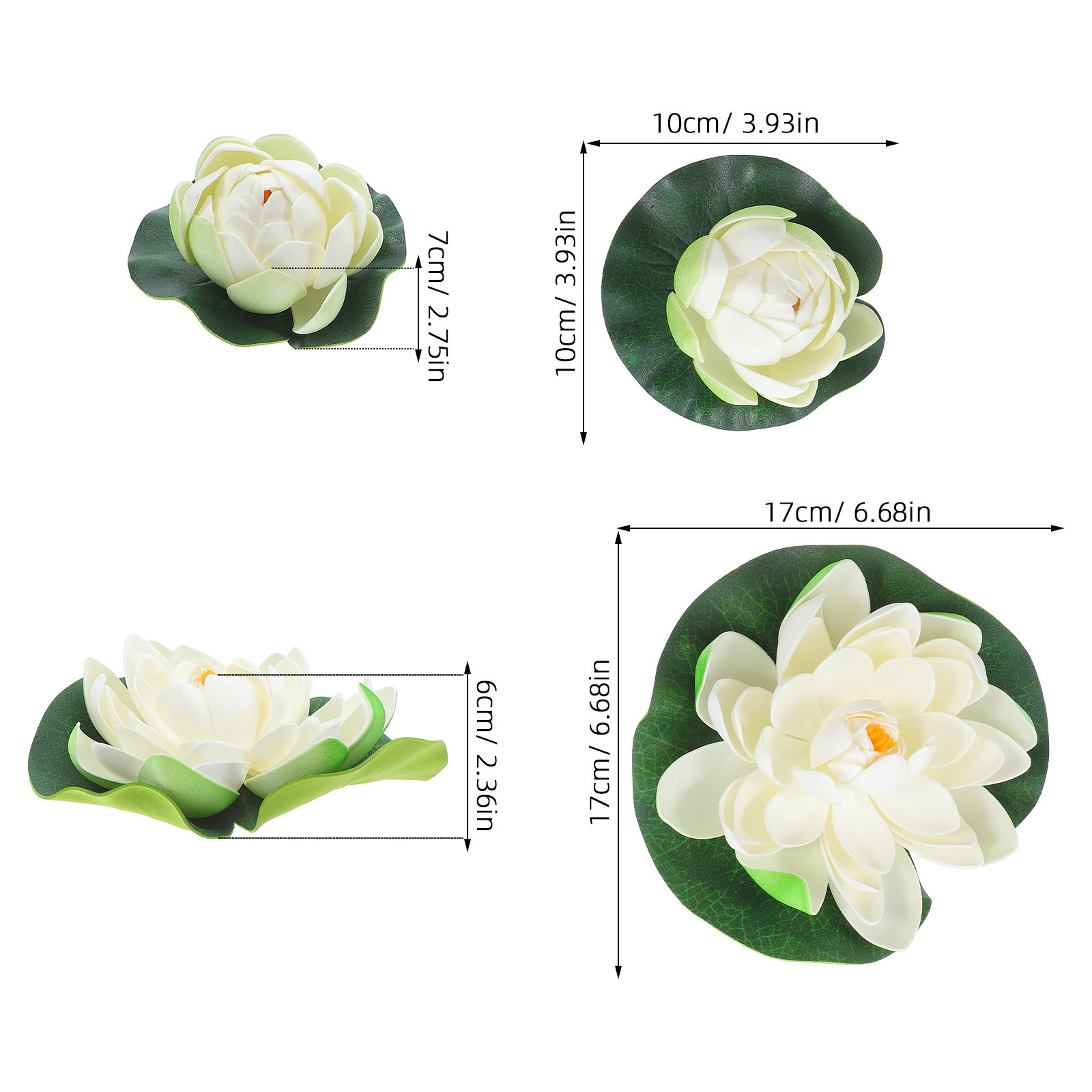 5Pcs Artificial Floating Water - Aquarium Planting avaliação e preço