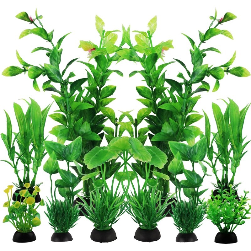 10/20Pcs Artificial Aquarium P - Aquarium Planted Fish Tank avaliação e preço