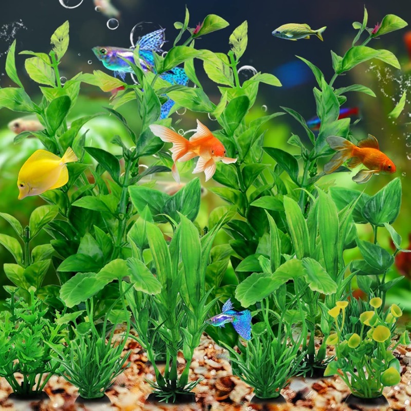 10/20Pcs Artificial Aquarium P - Aquarium Planted Fish Tank avaliação e preço