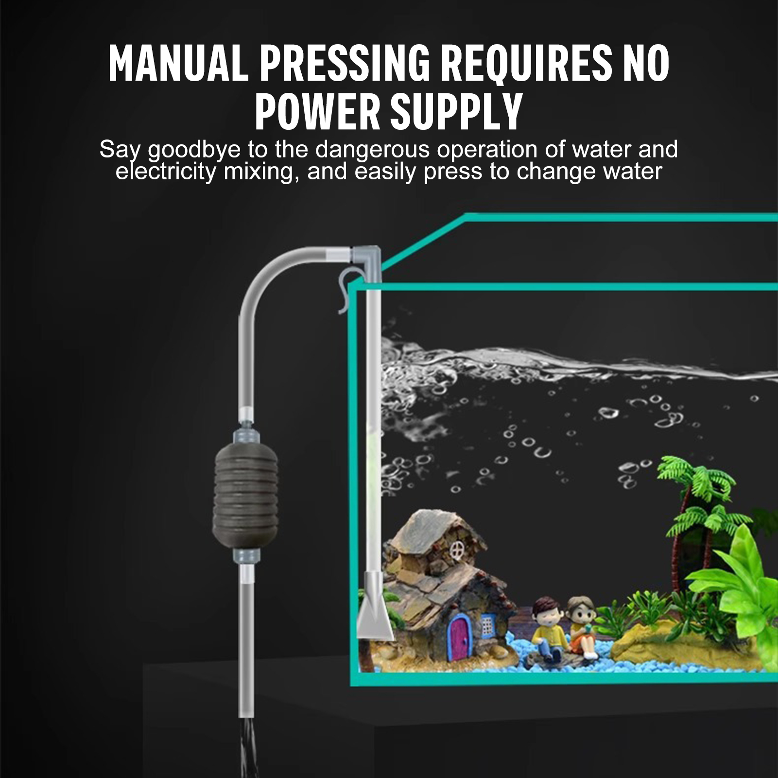Aquarium Water Changer Siphon  - Aquarium Planted Sand avaliação e preço