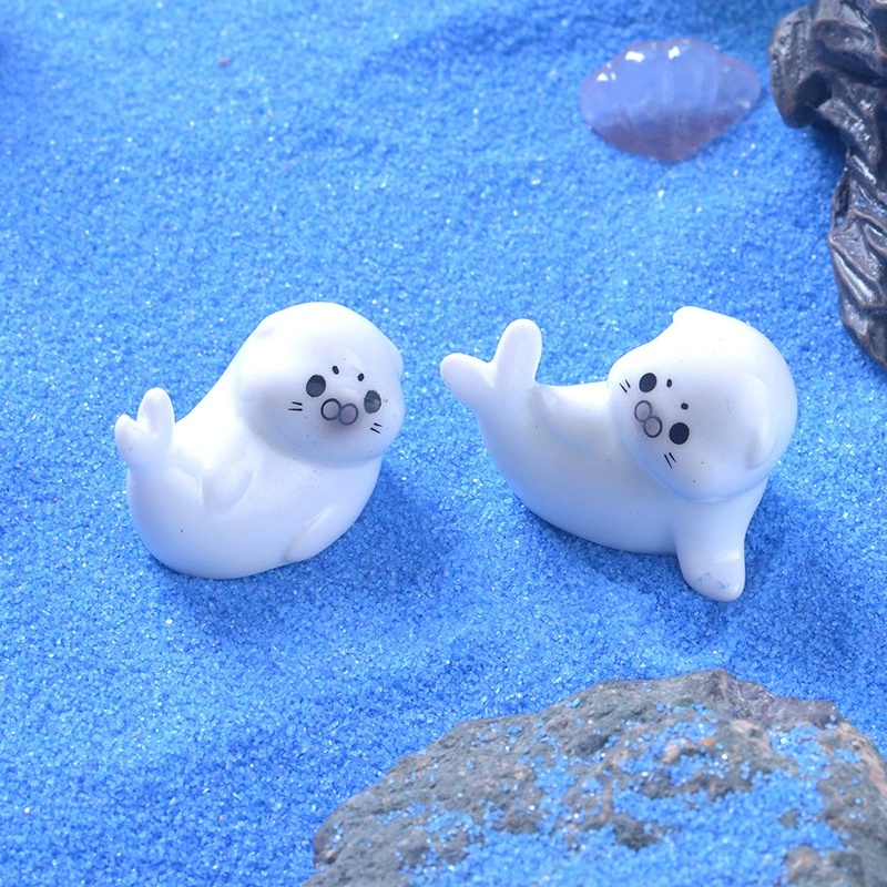Mini Sea Lion Figurines for Mi - Aquarium Planting Ideas avaliação e preço
